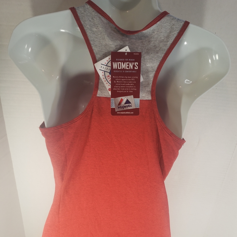 NWT Women's Philadelphia Phillies Majestic Tank Top Shirt - Picture 4 of 4